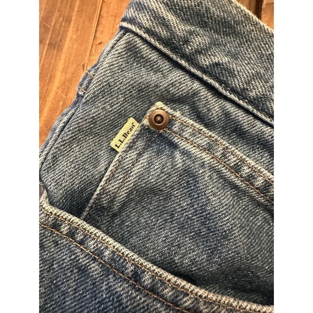 LL Bean Fleece Lined Men’s Relaxed Fit Jeans Size 36 X 29 Hike Fish Outdoors